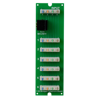 1x6 Telephone Board with RJ31X (for MDU enclosure)