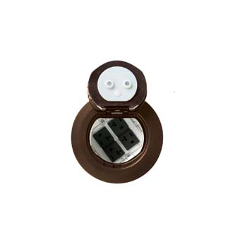 4AT Prewired All Power Evolution™ Poke-Thru Device-Bronze