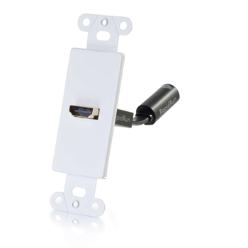 RapidRun® HDMI® Decora Style Wall Plate Transmitter - White