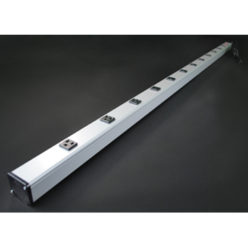 Plug-In Outlet Center Unit / 120V/15A/72" long/12 O/L /lighted switch/15' cord