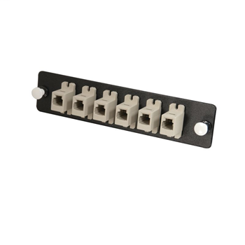 Q-Series™ 6-Pack, MTRJ, MM/SM (12 Fiber Optics) MTRJ Adapter Panel