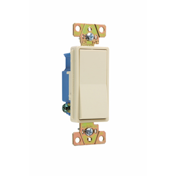 Pass & Seymour 2601-I 15 Amp 120/277 VAC 1-Pole Ivory Polycarbonate Screw Mounting Rocker Decorator Switch Pass & Seymour 2601-I 15 Amp 120/277 VAC 1-Pole Ivory Polycarbonate Screw Mounting Rocker Decorator Switch