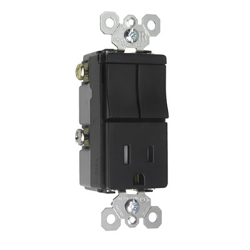 TradeMaster Decorator Combination Switch, Brown