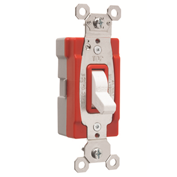 PlugTail® Canadian Single Pole 15 Amp Toggle Switch, White