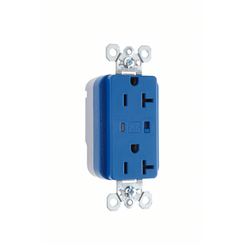 PlugTail® Extra Heavy-Duty Surge Protective Duplex Receptacle, Blue