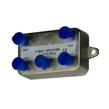 Product image for Pass & Seymour VM0204 4-Way 2 GHz Nickel Plated Enclosure Vertical Coaxial Splitter