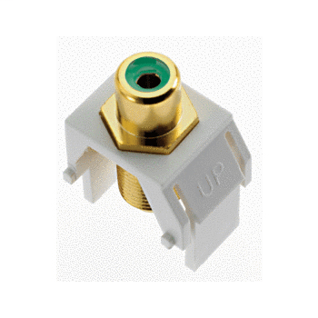 Green RCA to F-Connector, White