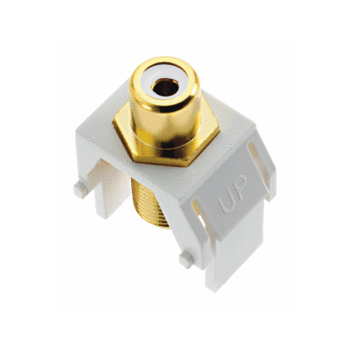 Mayer-DDS-RCA to F-Connector, White-1