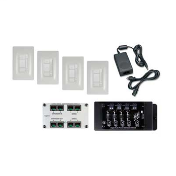 Product image for Pass & Seymour AU7054-WH 4 RM Audio Digital Kit
