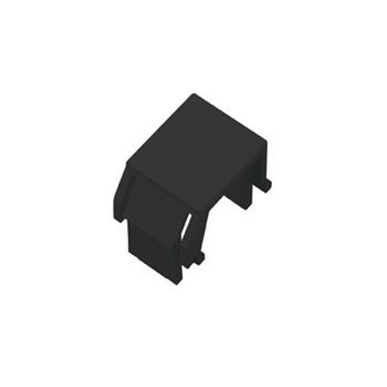 Product image for On-Q WP3455-BK Black Plastic Blank Keystone Insert