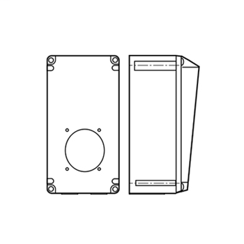 32A Pin & Sleeve International Splashproof Non-Metallic Back Box