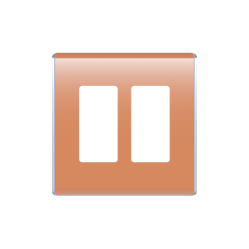 2-Gang Studio Wall Plate, Citrus