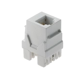 WP3425-WH - 6P6C Keystone Connector, White