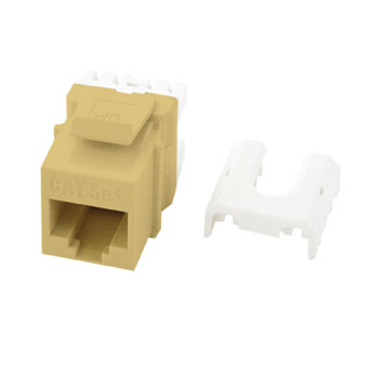 On-Q WP3475-IV RJ45 8-Position 8-Wire Category 5E Ivory Plastic Quick Connect Keystone Connector Product image for On-Q WP3475-IV RJ45 8-Position 8-Wire Category 5E Ivory Plastic Quick Connect Keystone Connector