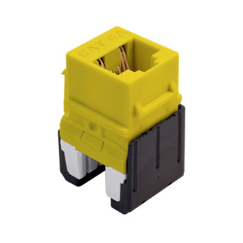 Product image for OnQ WP346AYE CAT6A QC RJ45 KYSTNE C
