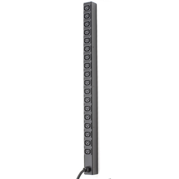 Basic 66.5" Vertical PDU, 208V 3Ø Delta 20A, (24) C13 Outlets, 10' cord with L15-20P input plug