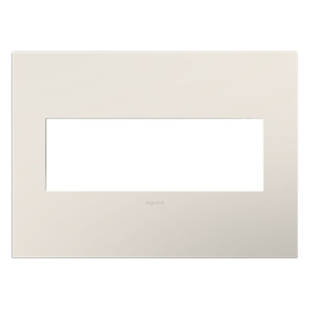 Product image for Pass & Seymour AWP3G-LA4 3-Gang 2-Module Wall Plate - Satin Light Almond