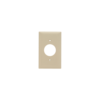 Pass & Seymour SP7-I 1-Gang 1-Single Receptacle Ivory Smooth Thermoset Plastic Standard Wallplate Pass & Seymour SP7-I 1-Gang 1-Single Receptacle Ivory Smooth Thermoset Plastic Standard Wallplate