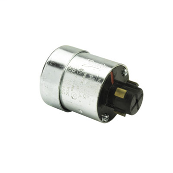 30 Amp Power Interrupting Plug, Metallic with Rubber Cord Grip
