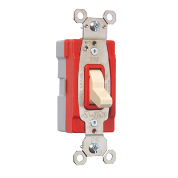 PlugTail® Canadian Single Pole 15 amp Toggle Switch, Light Almond
