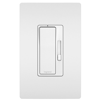 Product image for Pass & Seymour RH1103PW Radiant Incandescent Single Pole/3-Way Dimmer, 1100W 120V - White