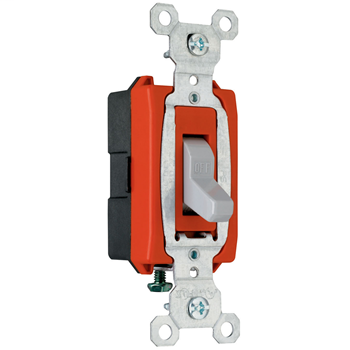 Pass & Seymour CSB20AC1-GRY 20 Amp 120/277 VAC 1-Pole Gray Glass Reinforced Nylon Screw Mounting Toggle Switch Pass & Seymour CSB20AC1-GRY 20 Amp 120/277 VAC 1-Pole Gray Glass Reinforced Nylon Screw Mounting Toggle Switch