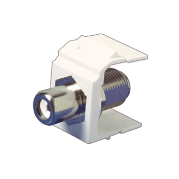 Product image for PAS 364296-13 ANYPORT WHT A/V INS RCA-F WHT (M25)