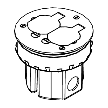 861DB - 861DB Series Wood Floor Box Assembly