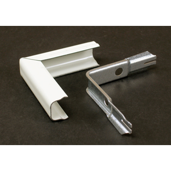 Wiremold V518 2-1/2" Ivory Steel 1-Channel Raceway Outside Elbow Wiremold V518 2-1/2" Ivory Steel 1-Channel Raceway Outside Elbow
