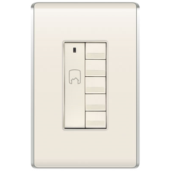 Product image for Wattstopper DRD5-A-V2 Miro Decorator Almond RF House Scene Controller