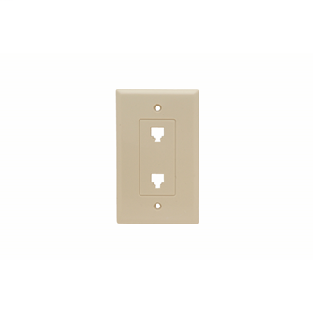 On-Q 26TE24I 1-Gang Ivory High Impact Thermoplastic Data Communication Wallplate On-Q 26TE24I 1-Gang Ivory High Impact Thermoplastic Data Communication Wallplate