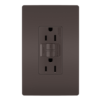 Spec-Grade 15A Self-Test Duplex GFCI, Brown 1597