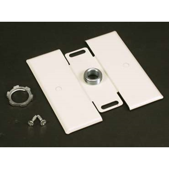 Wiremold V2051H 1/2" Threaded Stud 125 Volt Ivory Steel On-Wall Flush Plate Adapter Wiremold V2051H 1/2" Threaded Stud 125 Volt Ivory Steel On-Wall Flush Plate Adapter