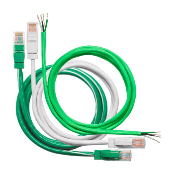 Product image for Wattstopper LM-MSTP 22AWG Twisted Pair + Conductor + Shield Unterminated Plenum Rated Segment Network Wire, CMP/CL3P, FT6, Green Jacketed