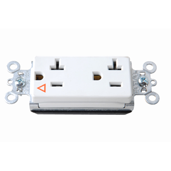 PlugTail® Isolated Ground Decorator Spec Grade Receptacles, 20A, 125V, White PTIG26362W