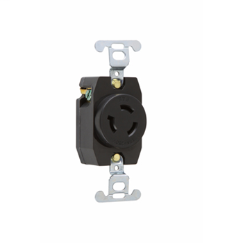 Pass & Seymour 4560 15 Amp 250 VAC 2-Pole 3-Wire NEMA L6-15R Nylon Locking Single Receptacle Pass & Seymour 4560 15 Amp 250 VAC 2-Pole 3-Wire NEMA L6-15R Nylon Locking Single Receptacle