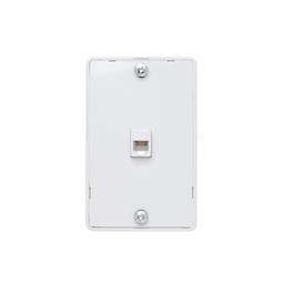 Pass & Seymour WMTE14-W Four Conductor Modular Wall Mount Telephone Jack For Hanging Phones, White.