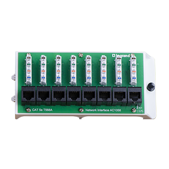 Mayer-DDS-8 Port Cat5e Network Interface Module AC1058-1