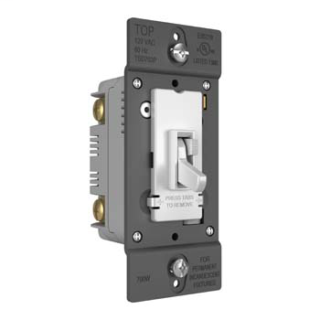 Product image for P&S TSD703PW TOGGLE SLIDE DIMMER IN