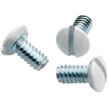 Product image for Pass & Seymour 510-W Standard Wall Plate Screw, 1/2" x 6x32, White (100/Box)