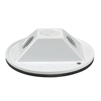 4" Round Outdoor Cluster Cover, White WPRB12W