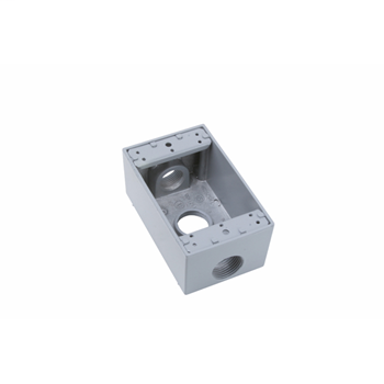 Weatherproof Single Gang Box, Gray WPB33