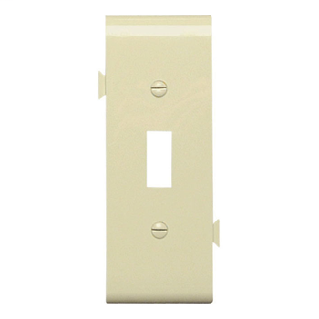 Product image for Pass & Seymour PJSC1-I 1-Toggle Switch Ivory Smooth Nylon Semi-Jumbo Center Sectional Wallplate
