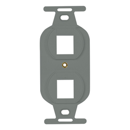 PASS WP1062GY 106 RECEPTACLE STRAP 2 PORT GY (M10)