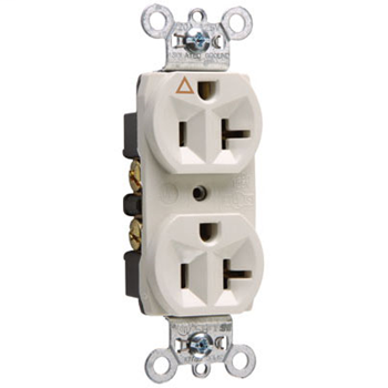 Pass & Seymour IG5362-LA 20 Amp 125 VAC 2-Pole 3-Wire NEMA 5-20R Light Almond Nylon Face Duplex Isolated Ground Receptacle Pass & Seymour IG5362-LA 20 Amp 125 VAC 2-Pole 3-Wire NEMA 5-20R Light Almond Nylon Face Duplex Isolated Ground Receptacle