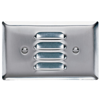 Pass & Seymour SS760-W 1-Gang Horizontal Louver White Painted Smooth Brushed Stainless Steel Standard Wallplate Pass & Seymour SS760-W 1-Gang Horizontal Louver White Painted Smooth Brushed Stainless Steel Standard Wallplate