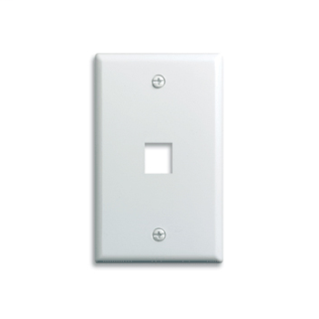 Product image for ON-Q F3401-WH 1G 1PORT KEYSTONE WALL PLATE