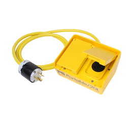 Pass & Seymour PL204-L Portable Ground Fault Circuit Interrupter Box, 20A 125V Locking, Auto Reset