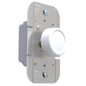 Product image for Pass & Seymour R1000-PWV RFI Rotary Dimmer, 1000W Preset - White