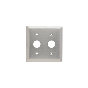 Pass & Seymour SS727 2-Gang 2-Double Receptacle Smooth Brushed Stainless Steel Standard Wallplate Pass & Seymour SS727 2-Gang 2-Double Receptacle Smooth Brushed Stainless Steel Standard Wallplate
